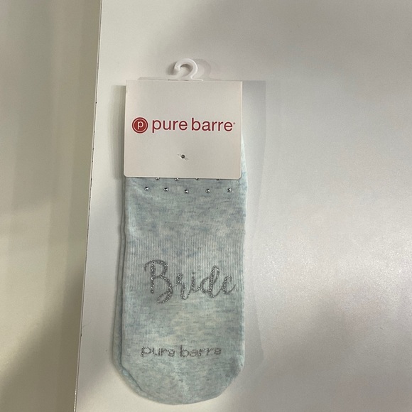 Pure Barre Bride Grip Socks - Soft Blue - Picture 1 of 3